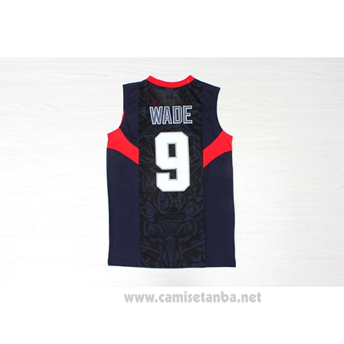 Camiseta USA 2008 Wade #9 Azul
